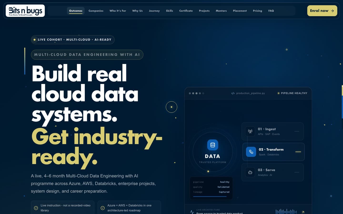 Screenshot of BitsnBugs website